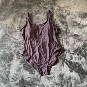 Black Low Back One Piece Size L